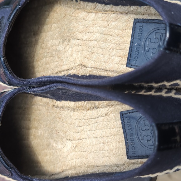 Like New Tory Burch Navy Espadrilles, Sz 6M. - Picture 7 of 7